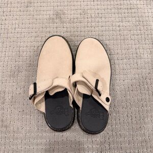 Dr. Martens Beige Slip-On Shoes